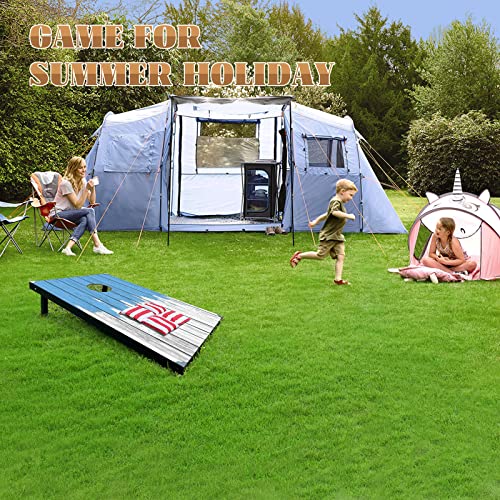 Corn Holes Outdoor Game Set: Classic Cornhole Set Regulation Size With 8 Corn Hole Bean Bags & Carrying Case, Mdf Wood Cornhole Boards Bean Bag Toss Game For Backyard, Beach, Tailgates, Party(Style H) #TOP4