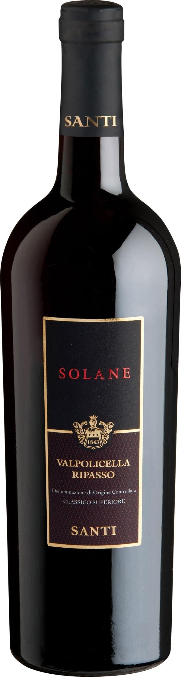 Santi Solane Valpolicella Ripasso Classico Superiore Denominazione di  Origine Controllata Wine Dry (1 x 0.75 L) : Amazon.de: Grocery