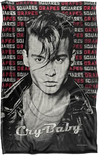 Miniatura 2 de Cry Baby Drapes and Squares - Manta con licencia oficial de Silky Touch Super Soft de 36 x 58 pulgadas