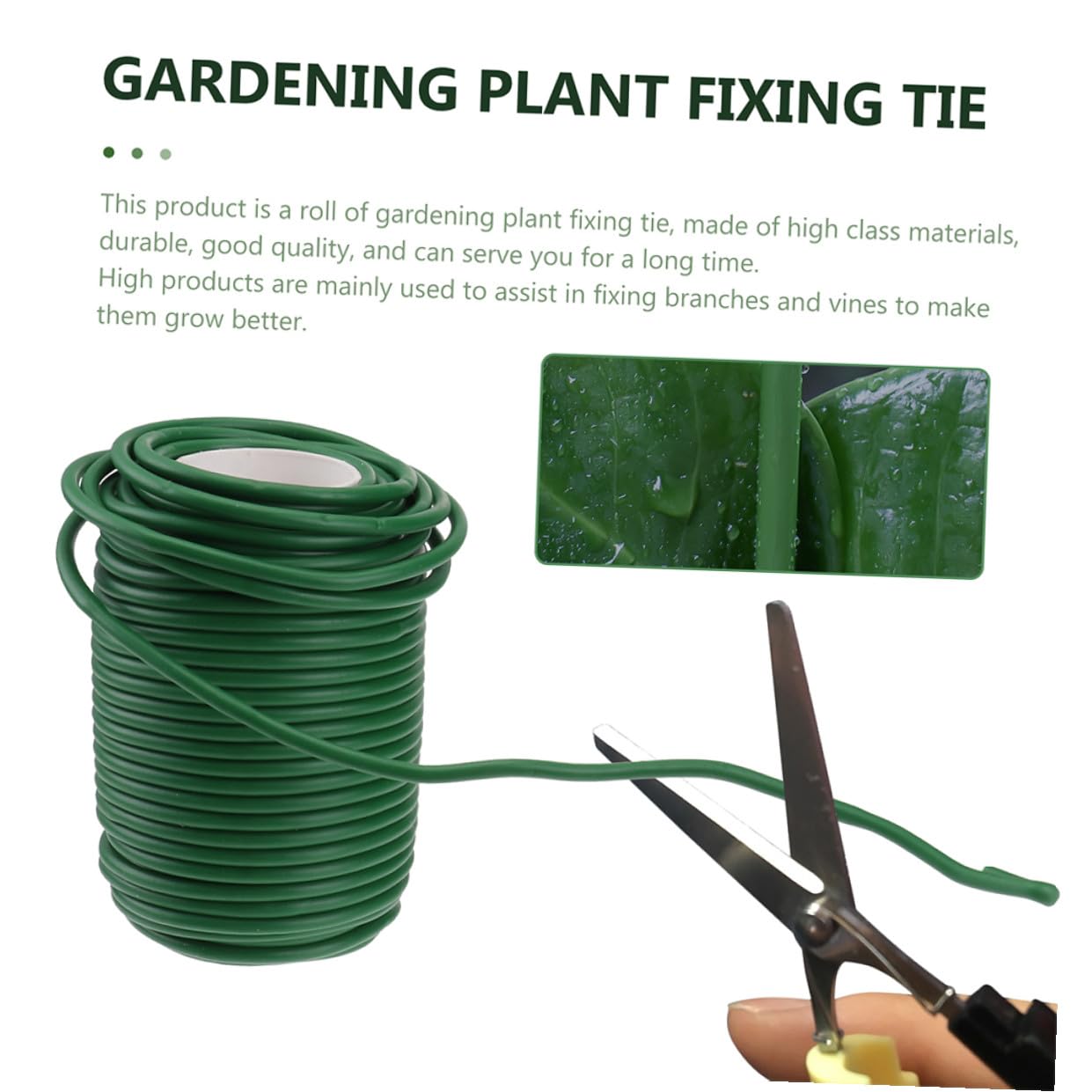 Toyvian Liens de Jardin pour Plantes Grimpantes, 2 Rouleaux Verts