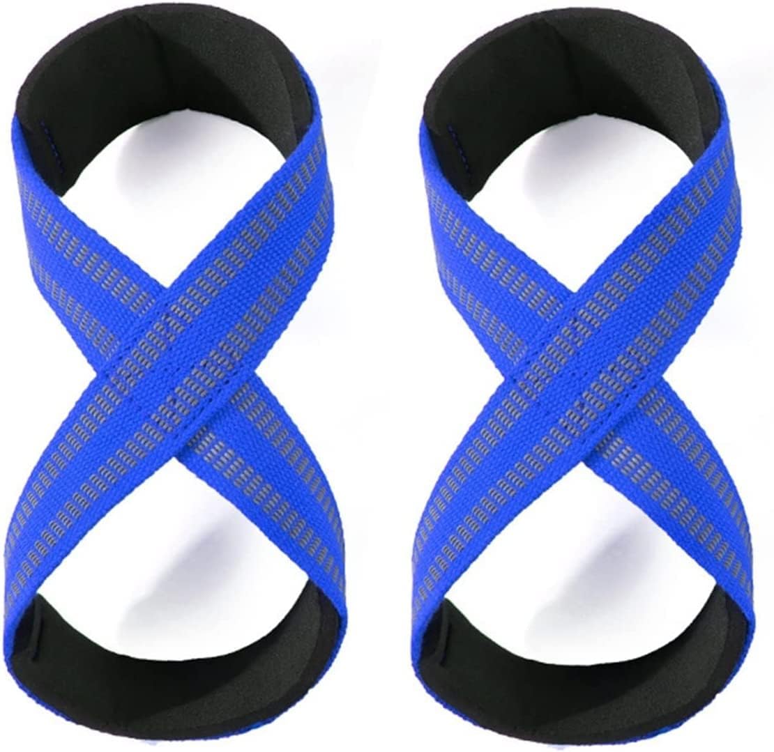 Figure 8 Straps for Deadlift-Weight Lifting Straps Shrugs, and Weightlifting Strongman & Cross Training Strong Weightlifting Wrist Straps for Men, Women L
