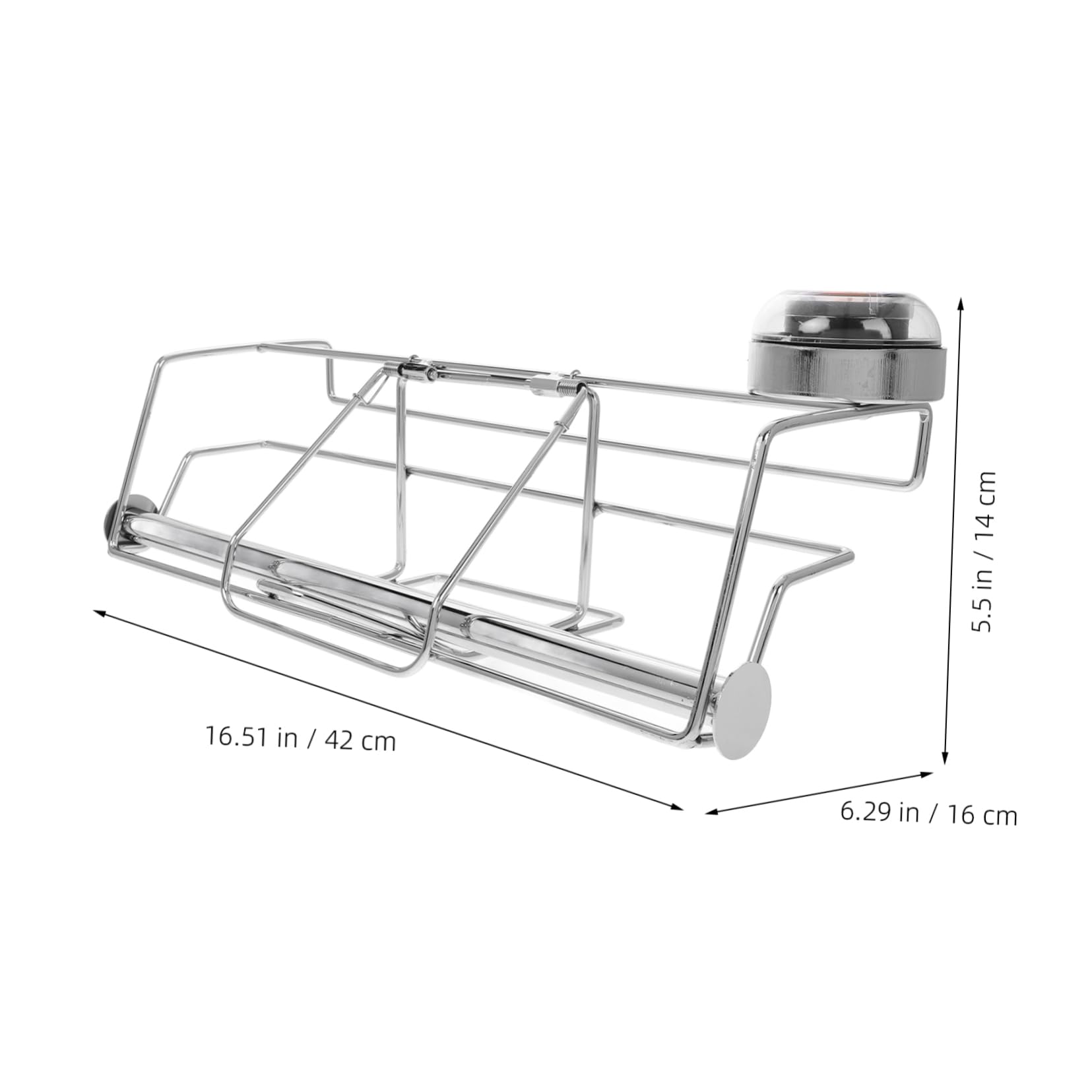 SOLUSTRE Estante Para Bolsas De Acero Inoxidable Porta Bolsas De Compras Organizador De Supermercado