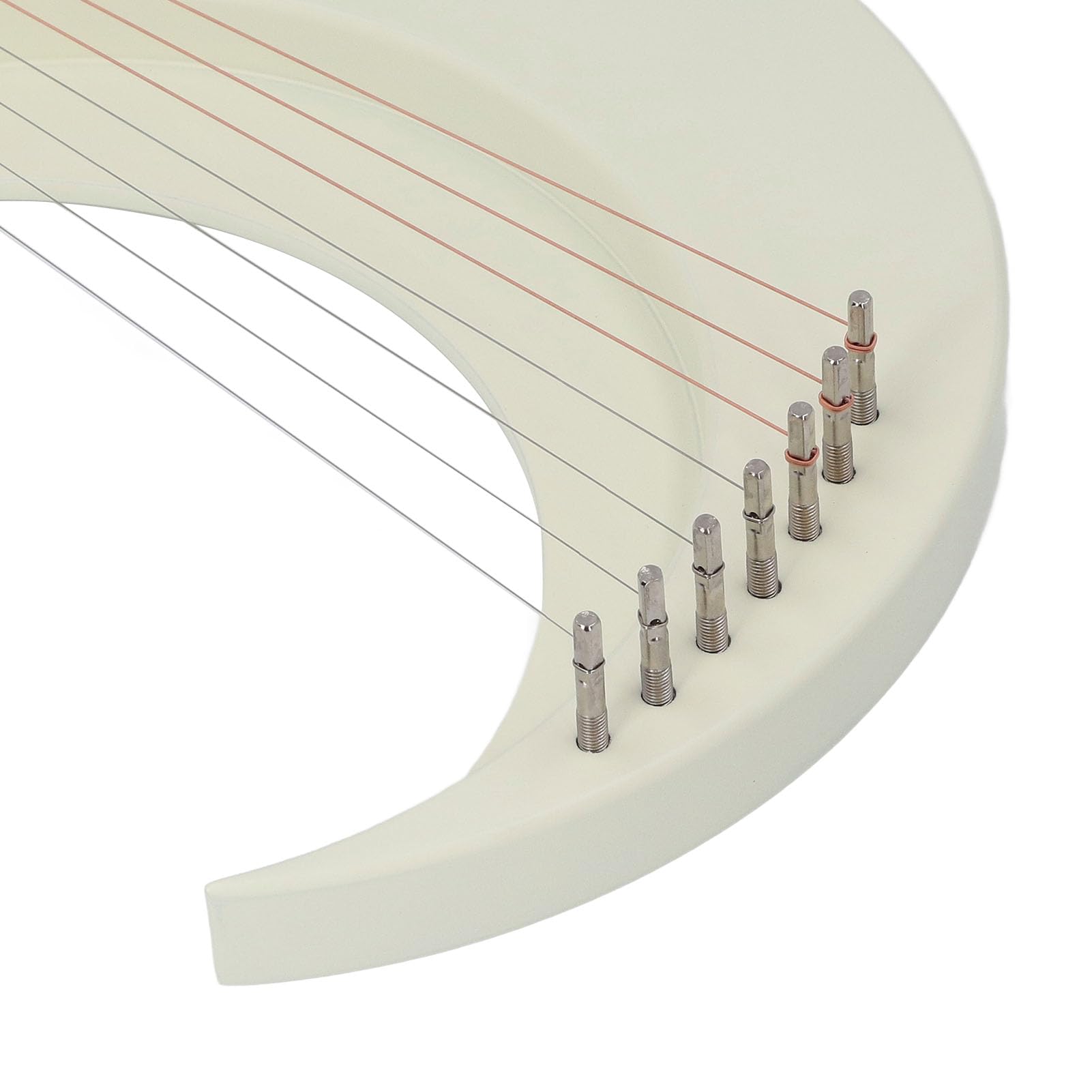 Arpa a Lira a 7 Corde, Arpa a Lira Portatile Professionale a Forma di Luna per Bambini Adulti Principianti, Misteriosa Realizzata a Mano