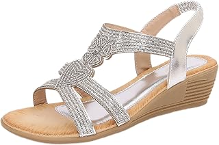 Sandalias de mujer de goma para verano, sandalias de trekking, sandalias para mujer, con tacón, lila, transpirables, para exteriores, retro, con plataforma, resistentes al desgaste, de un solo color