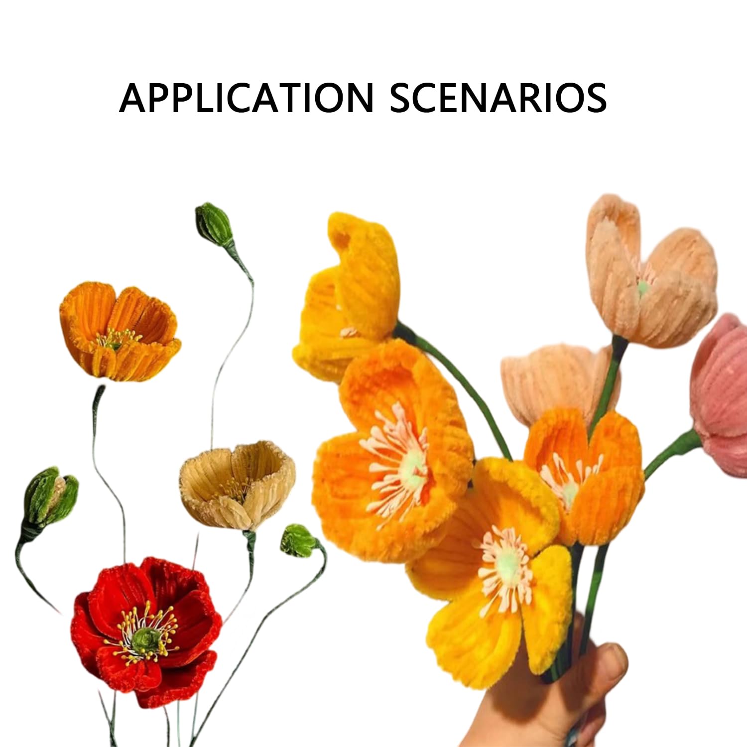 YIJU Lot De 1800 étamines De Fleurs à Double Tête 3 Mm Pour Décoration