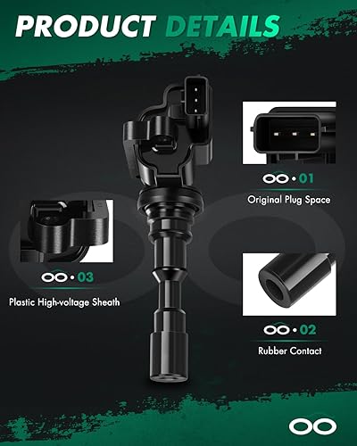 Vista 538 de SCITOO 1 bobinas de encendido con 4 bujías de iridio para Chevrolet 2011-2015 Cruze 1.4L 2016 Cruze Limited 1.4L 2012-2020 Sonic 1.4L 2013-2021 Trax