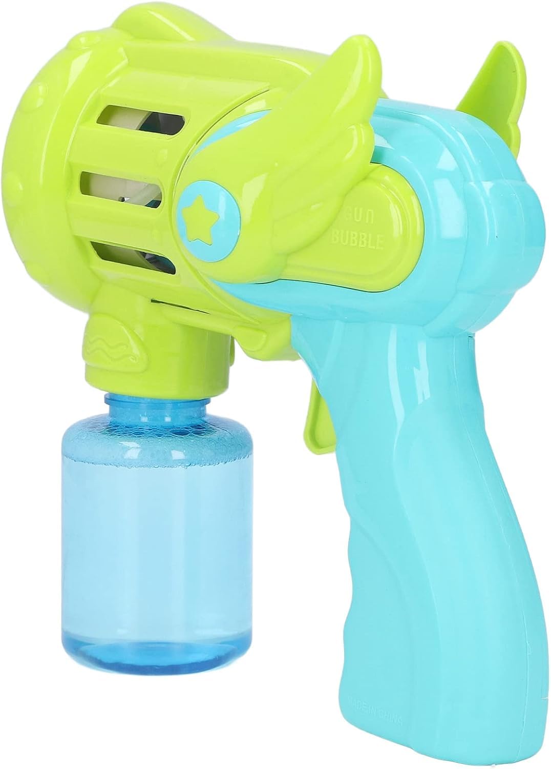 Toysbuddy Rechargeable Bubble Gun Toy for Kids | Automatic Bubble Maker with 2 Bubble Solution Bottles | Bubble Blower Machine for Outdoor Fun | Toy for Boys & Girls | Colour Multicolour