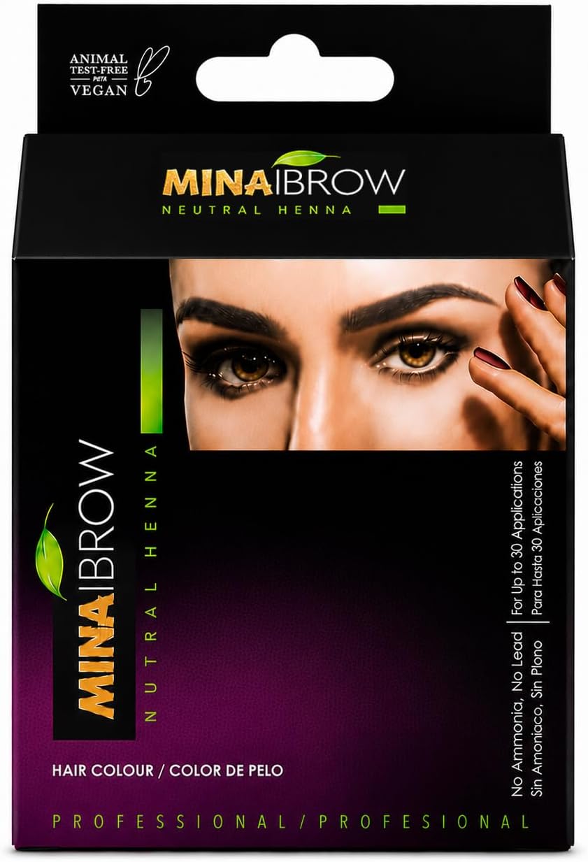 Henna Tint Kit Hair Color, 3 Shades - Dark Light Medium Brown
