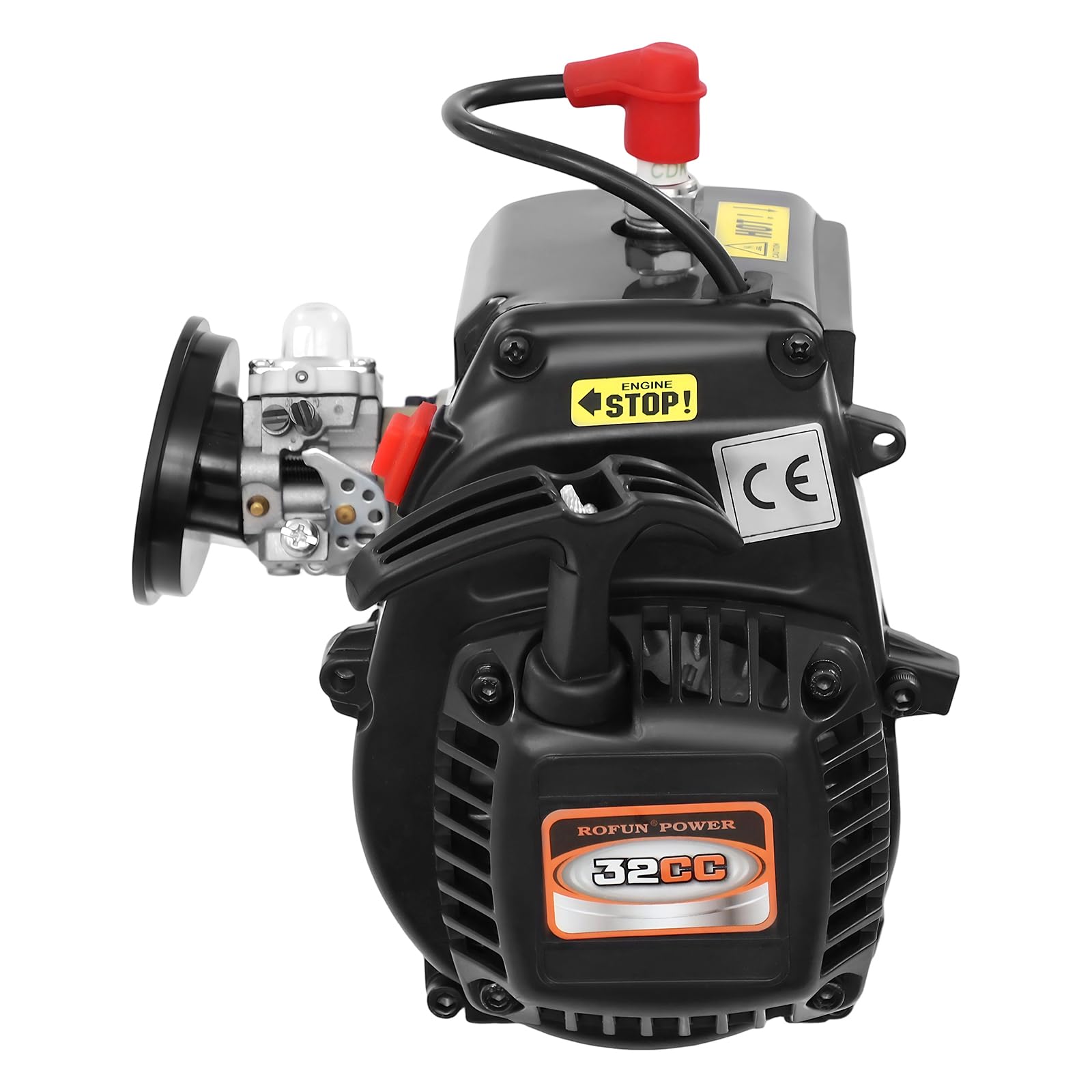 FiueStur 32cc 2-Stroke Gasoline Engine Kit for BAJA 5B 5T 1:5 RC Car BAJA Series and F5 Series Upgrade Pull Start Petrol Engine Air-Cooled High Power