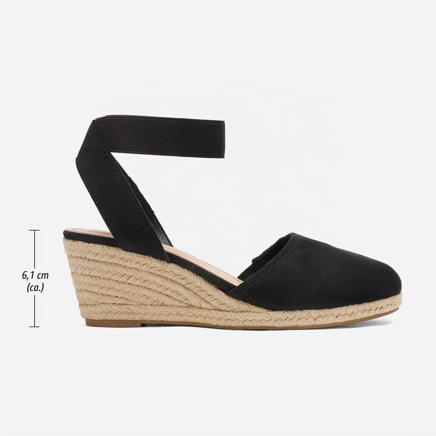 DREAM PAIRS Damen klassische Sandalen Pumps Sandaletten mit Blockabsatz Elastischer Knöchelriemen | Espadrilles Sandalen, elastischer Knöchelriemen, gepolsterter Komfort für Sommer-Outfit, modische elegante Schuhe