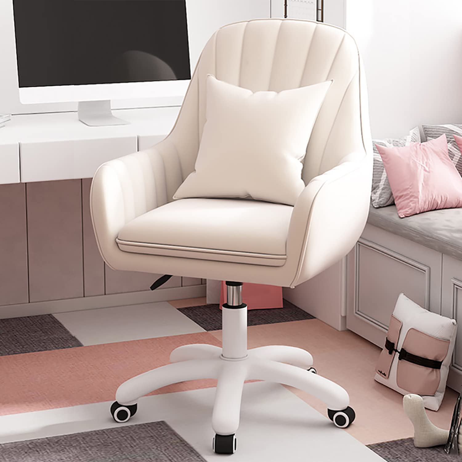   Home Office Chair Computer Chair with Mid-Back Upholstered