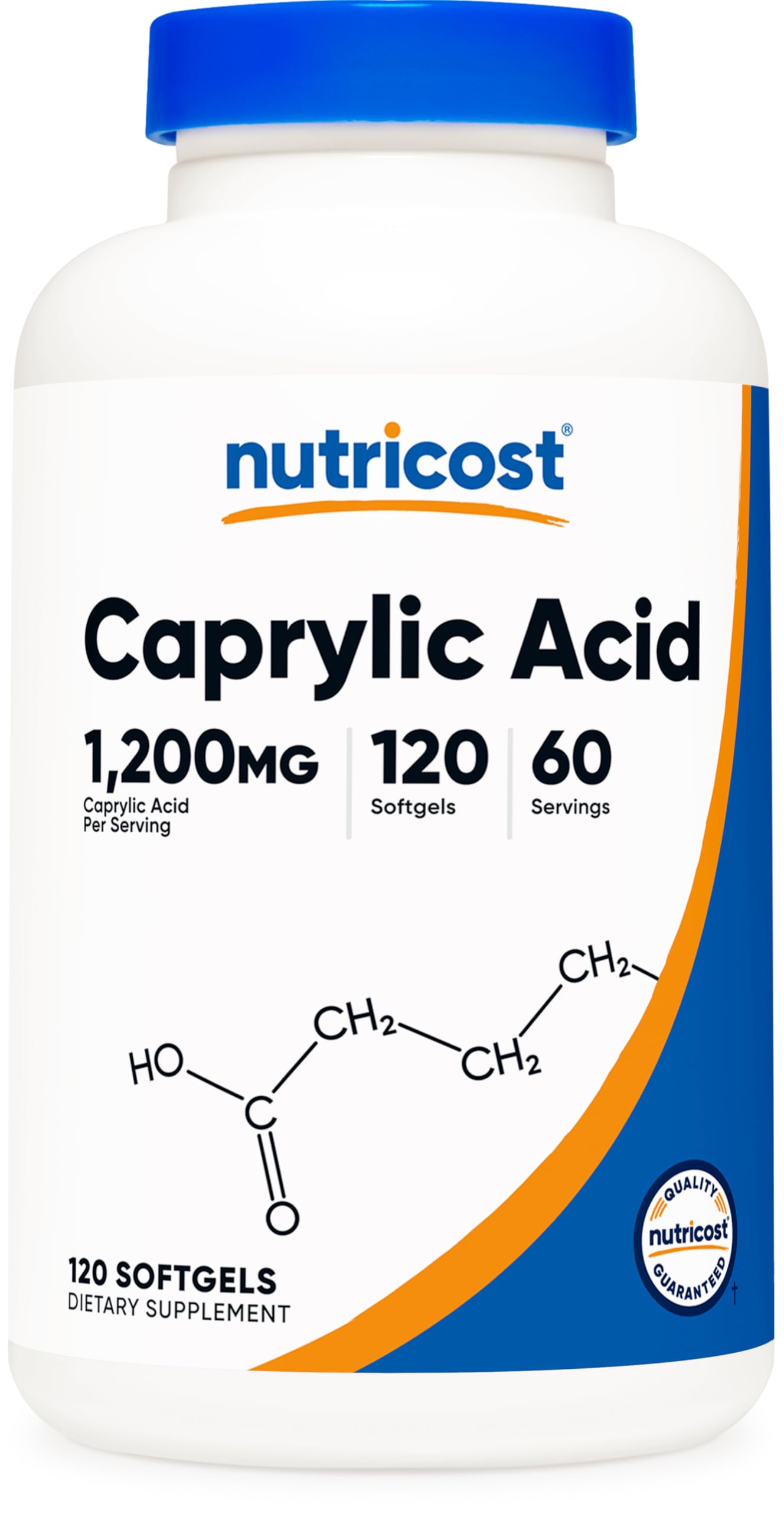 Nutricost Caprylic Acid 1200mg, 120 Softgels