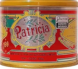 Manteiga Mineira Patricia com Sal, Lata 500g