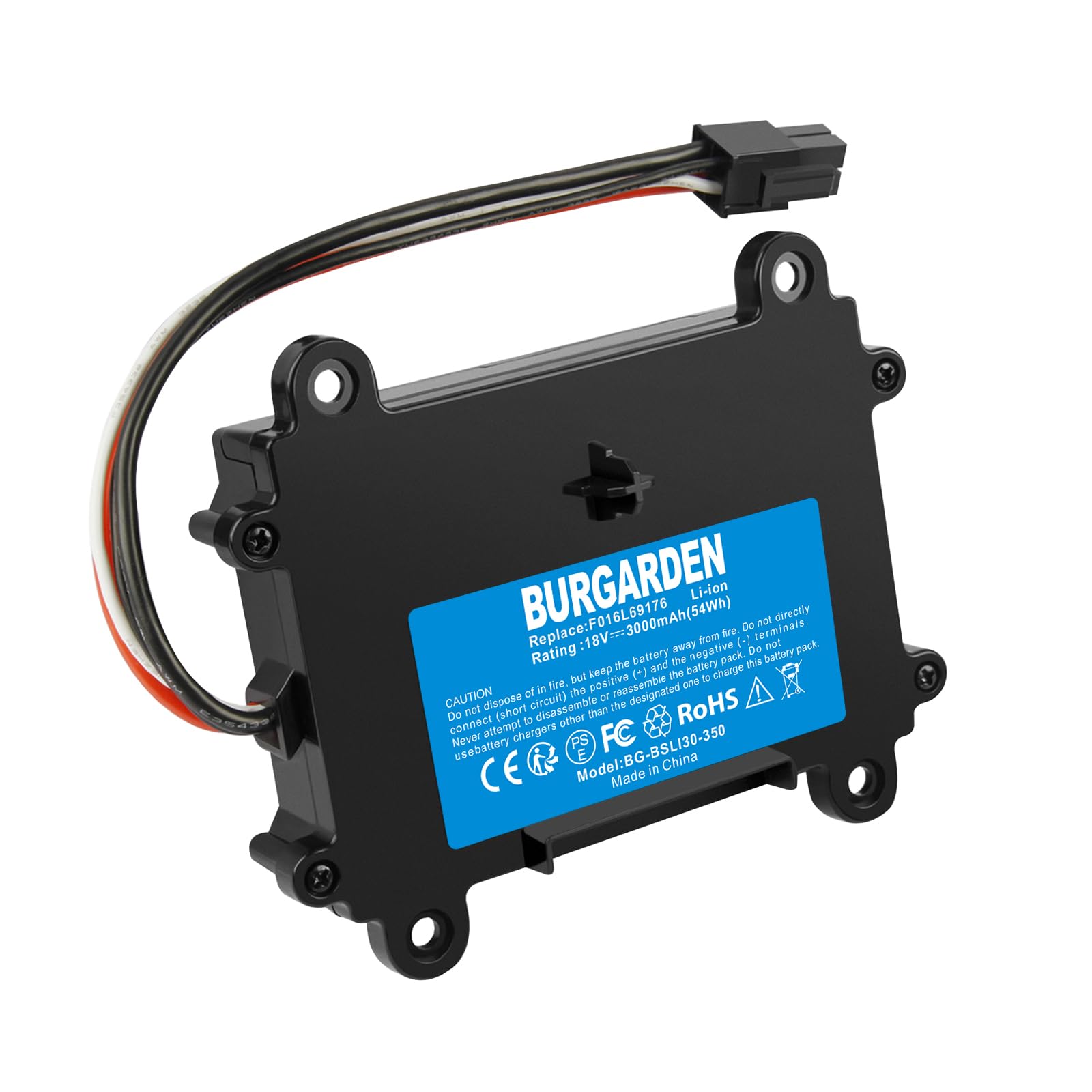 Akku Kompatibel mit Bosch Indego 350, 400, M 700, M+ 700, S+ 350, S+ 400 Rasenroboter Rasenmäher (Li-Ion, 3000mAh, 18V)