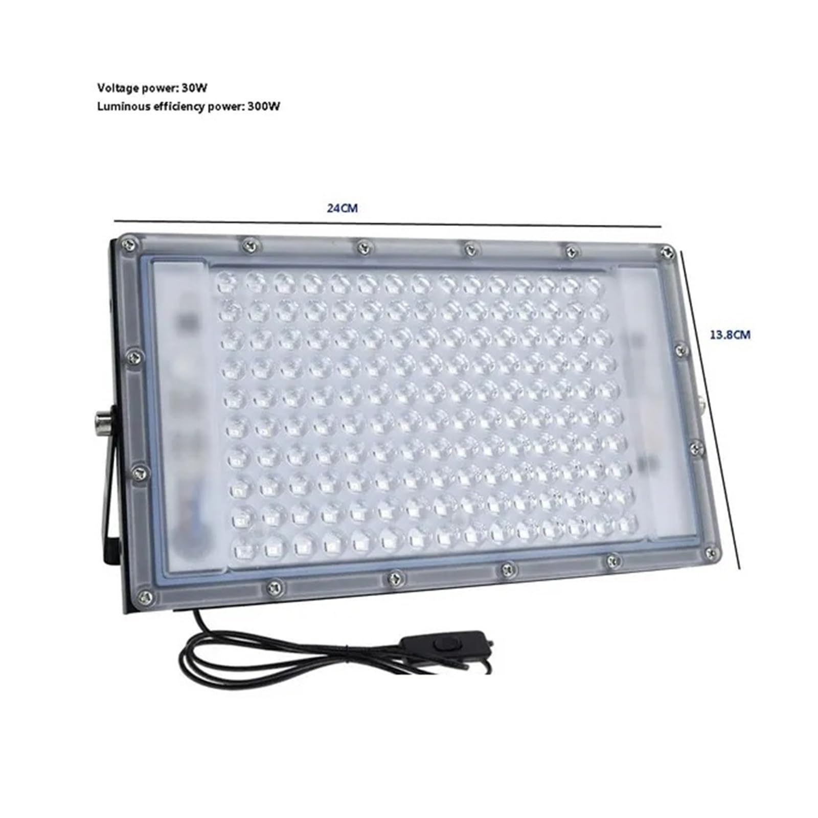 100W 300W LED Blacklight 365nm 395nm 405nm Lampa utwardzająca UV Lampa utwardzająca klej bezcieniowy Zielony olej Żywica Obudowa do utwardzania DIY(395nm,300W)