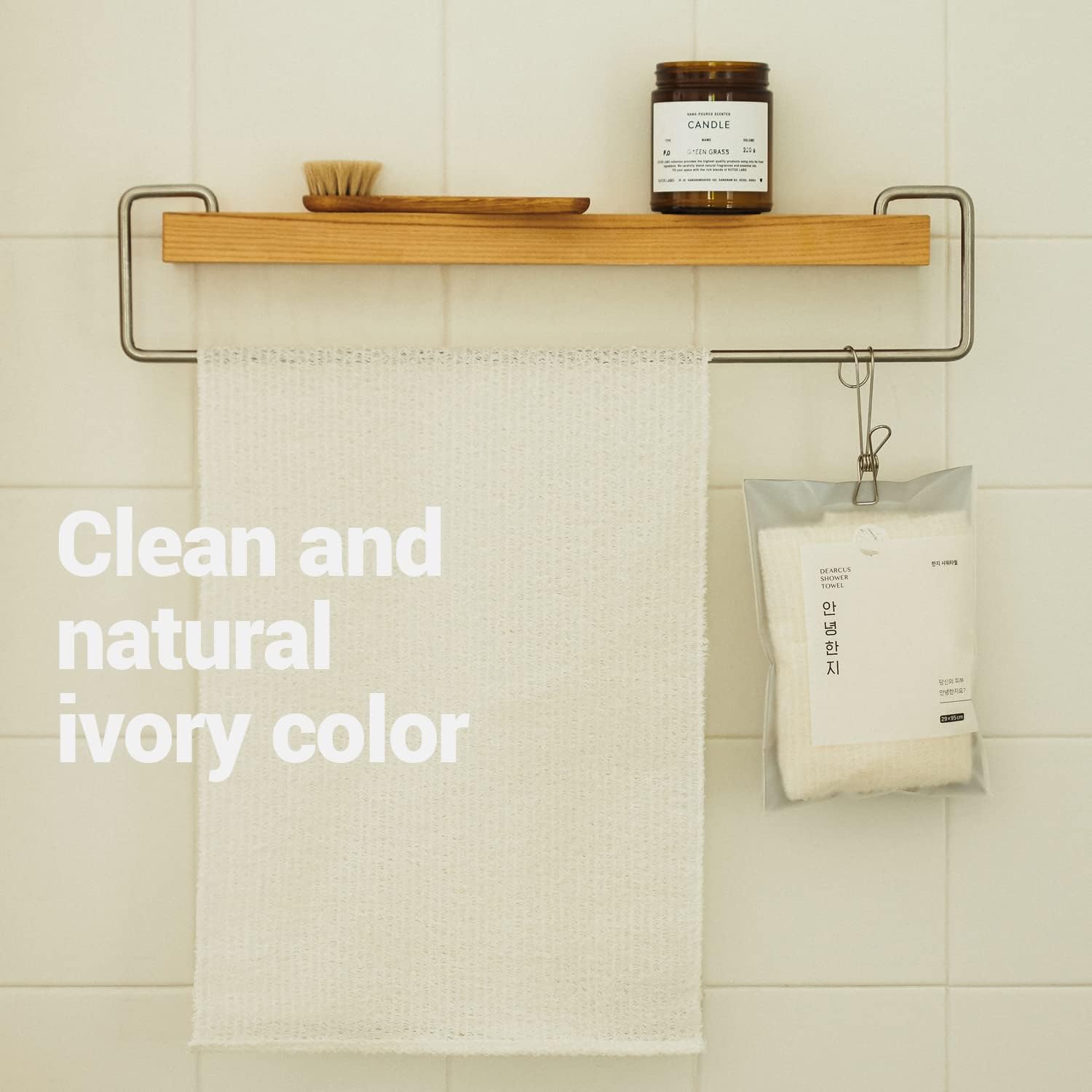 Bath Shower Sponge 1 Pack - Exfoliating Cloth for Dead Skin Cells, Dirt, and Oil Removal - Kids Washcloths Made Using Soft, Breathable & Hygienic Hanji Fabric - Hello Hanji by DEARCUS - Image 5