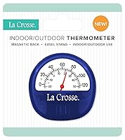 Vista 5 de Termómetro analógico La Crosse 104-106BL, color azul con respaldo magnético