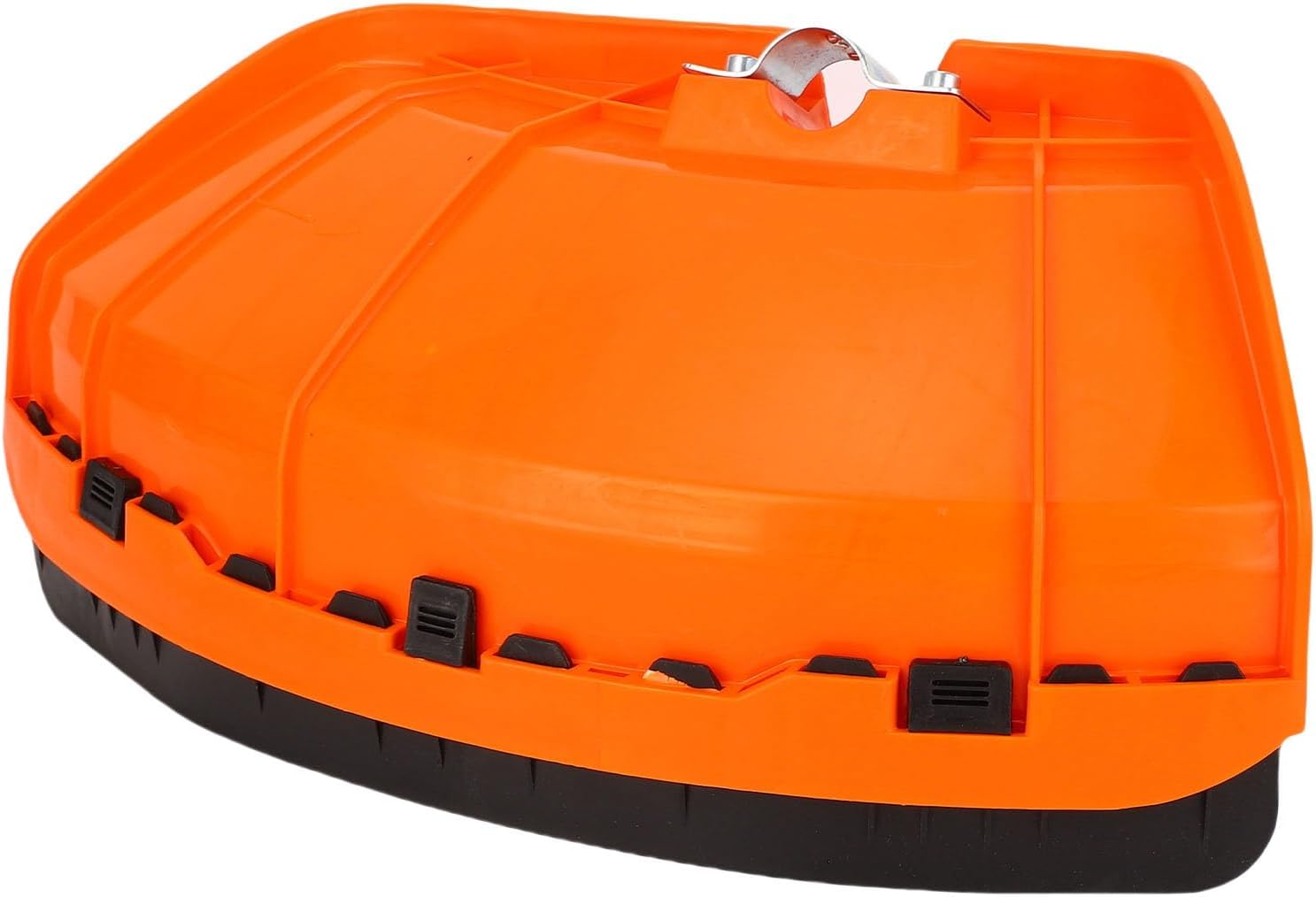 Universal Trimmer Guard Deflector Kit for 26mm 28mm Shafts - Heavy Duty ABS Plastic Cover Compatible with String Trimmers and Brush Cutters - Anti Dust Lawn Mower Accessory Orange