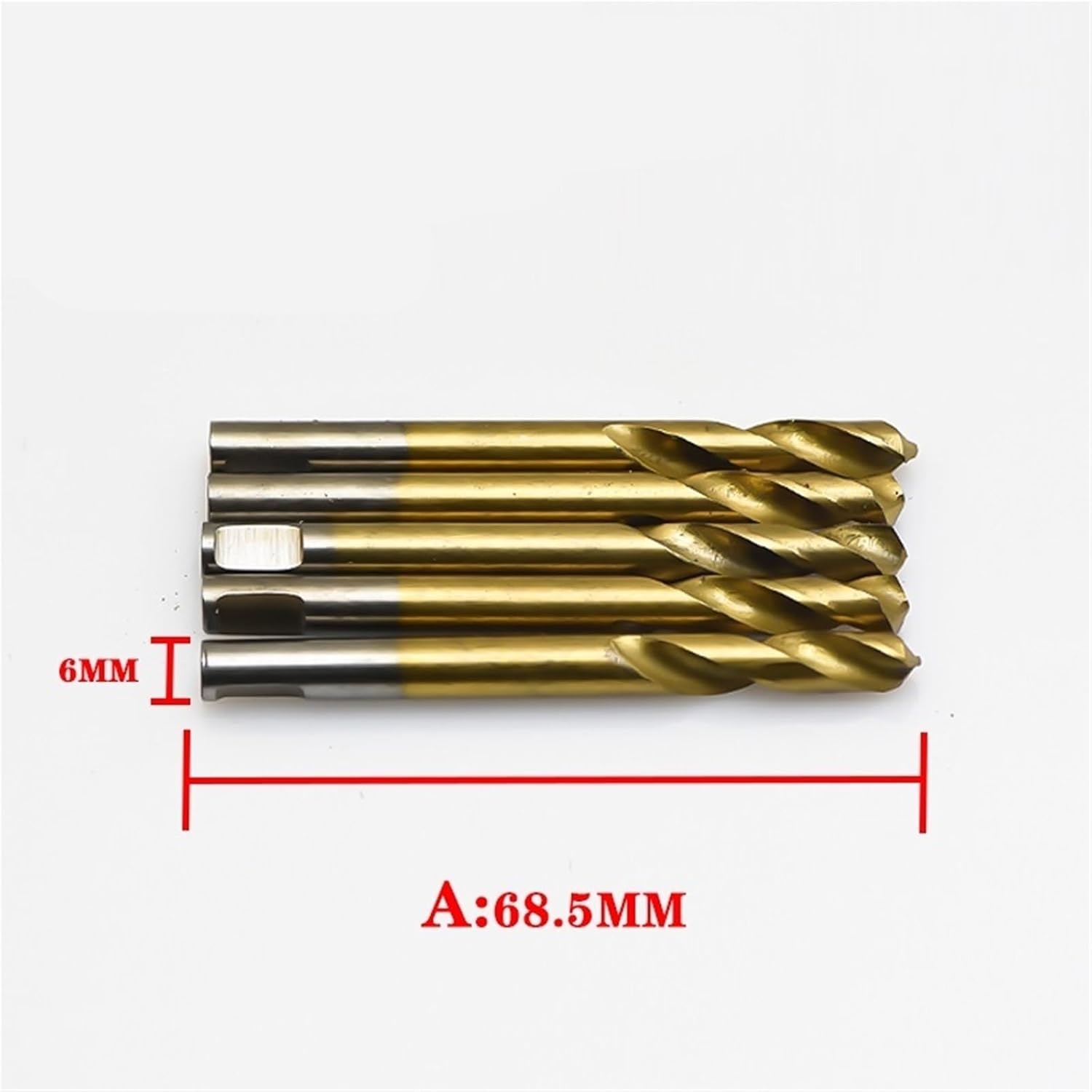 68mm 55mm 5PCS Titanium Hole Saw Drill Plated Center Drill Pilot Pin Drill Hole Saw Drill Bit(68MM TIA)