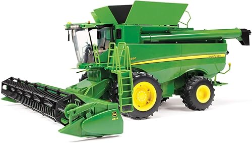 TOMY John Deere S690 Combine with Corn and Draper Head for Unisex Children
