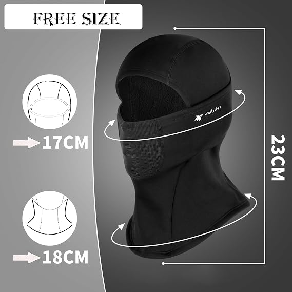 WOLFILIST Balaclava Ski Mask for Men/Women, Winter Fleece Full Face Mask