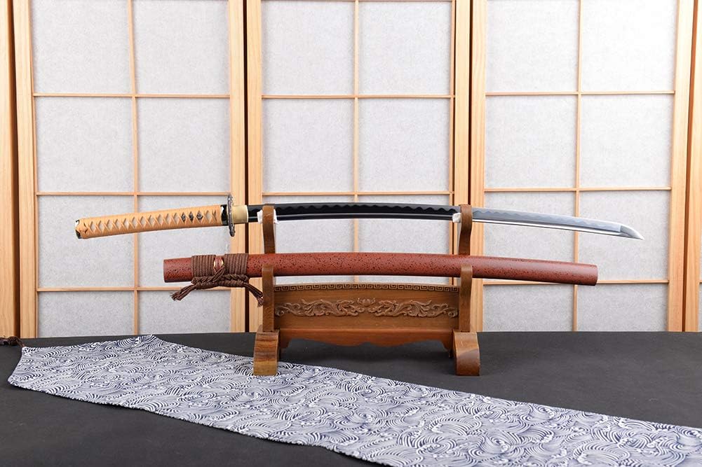 1095 Carbon Steel Blade Sharpened Japanese Samurai Katana Sword Water Quenching