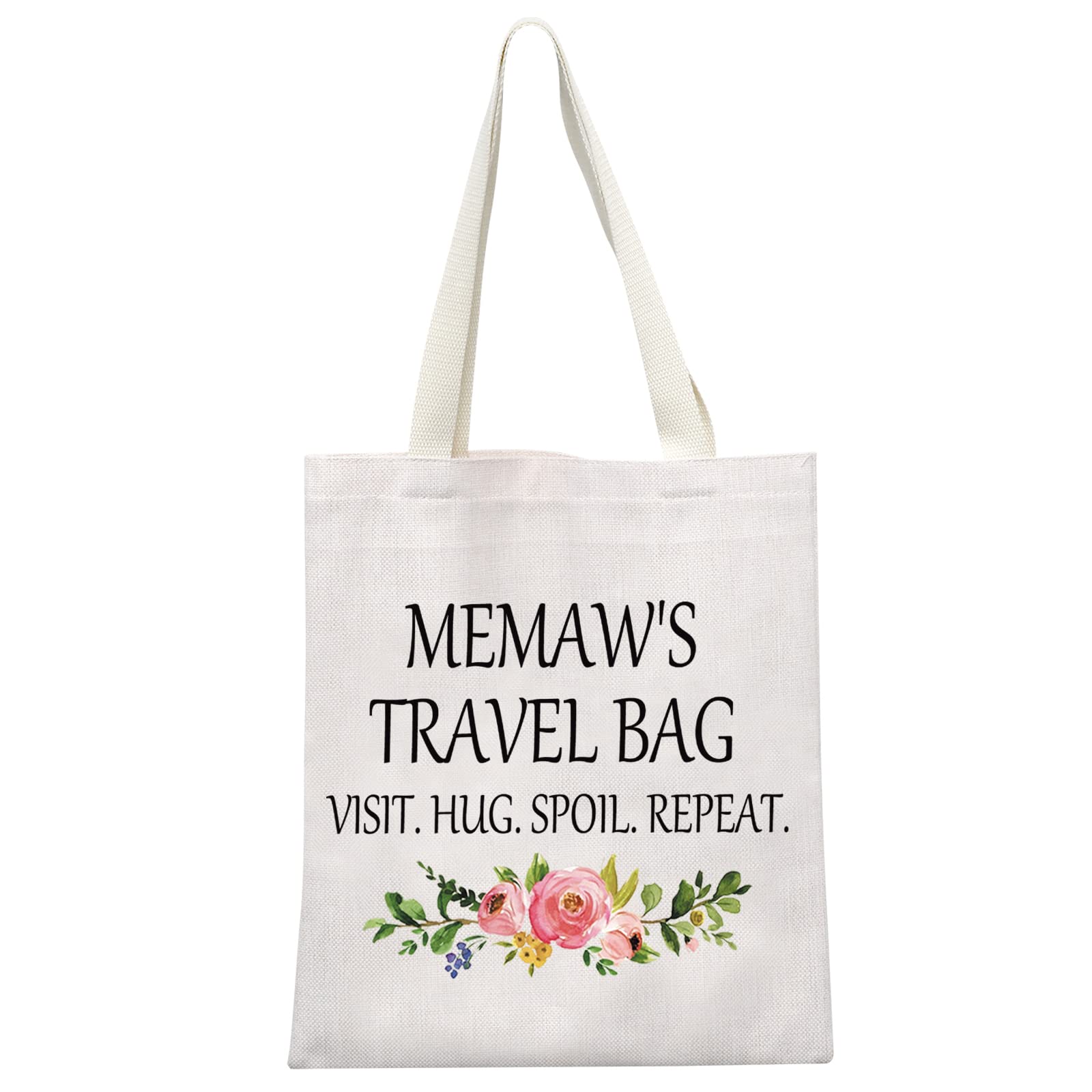 GJTIM Memaw Travel Gift Memaw Birthday Gift Grandma Toiletry Bag Travel Bag Gift for Grandmother (Memaw's Travel Tote)