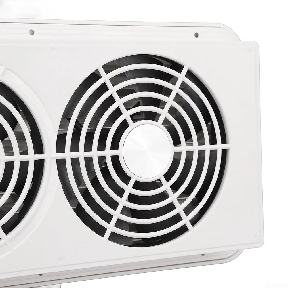 Ventola di ventilazione tripla per camper, 12 V, montaggio laterale, cappa di aspirazione, presa di aspirazione, uscita di ingresso e uscita a doppio riposo, per camper, yacht, barca