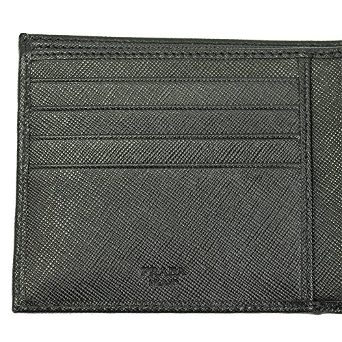 Prada Mens Black Saffiano Leather Bi-fold Wallet 2m0738 Nero4