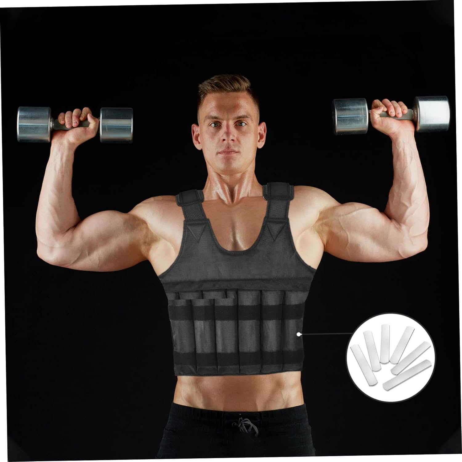 12pcs Weighted for Fitness Training Easy to Use Smooth Rounded Edges for Vests Leg Straps Arm Straps Compact Design for Home Gym Workouts