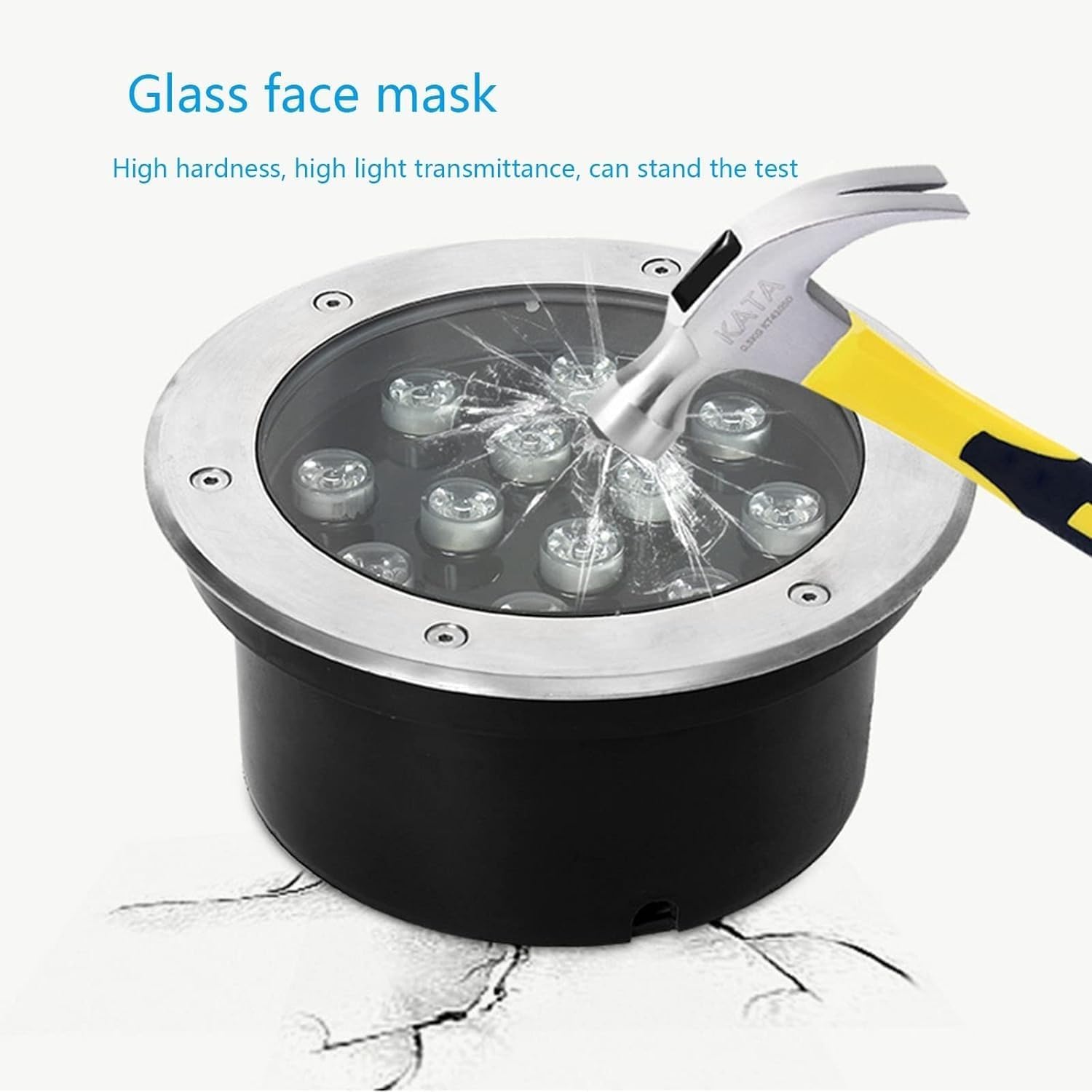 LED In-Ground Lights Embedded Outdoor Landscape Light IP66 Waterproof Low Voltage AC12/24V Round Spotlight for Pathway Driveway Patio Yard Landscape Lighting (Color : White, Size : 6W-AC24V) ( Color :