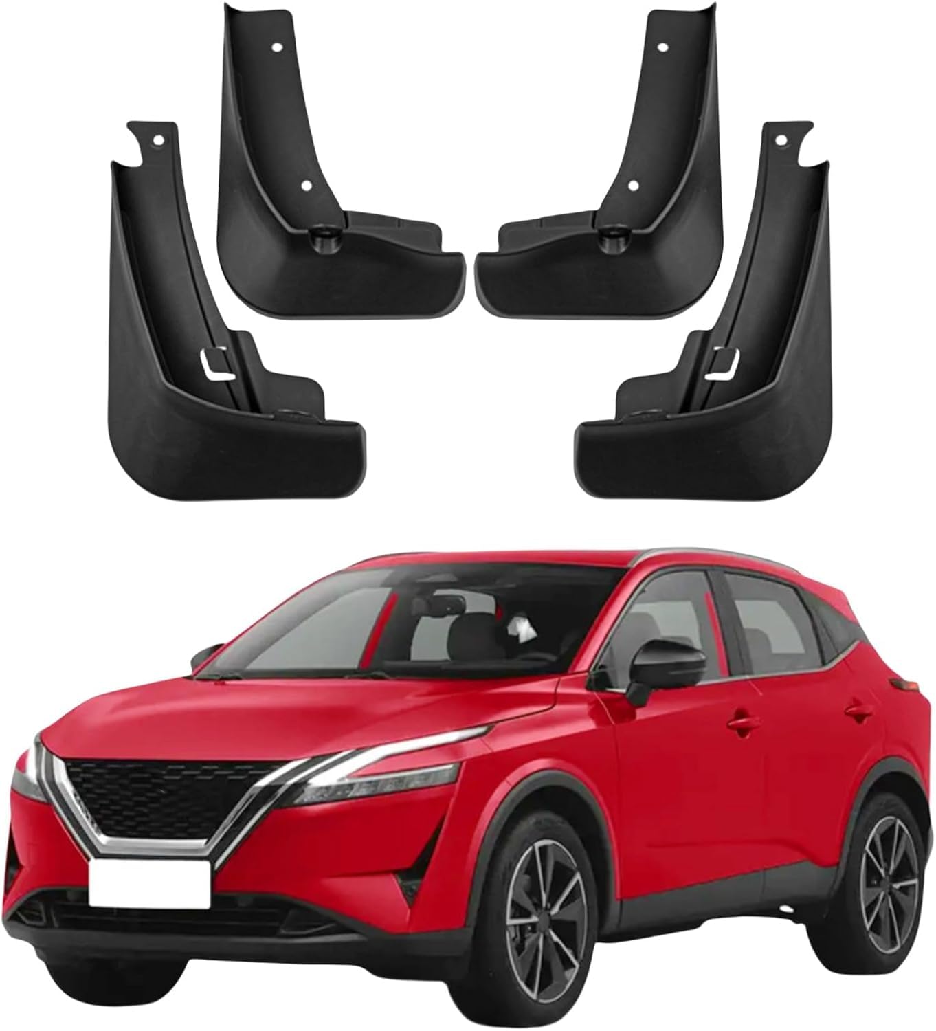 liufangfc 4PCS Heavy Duty Rubber Mud Flaps for Nissan Qashqai 2023