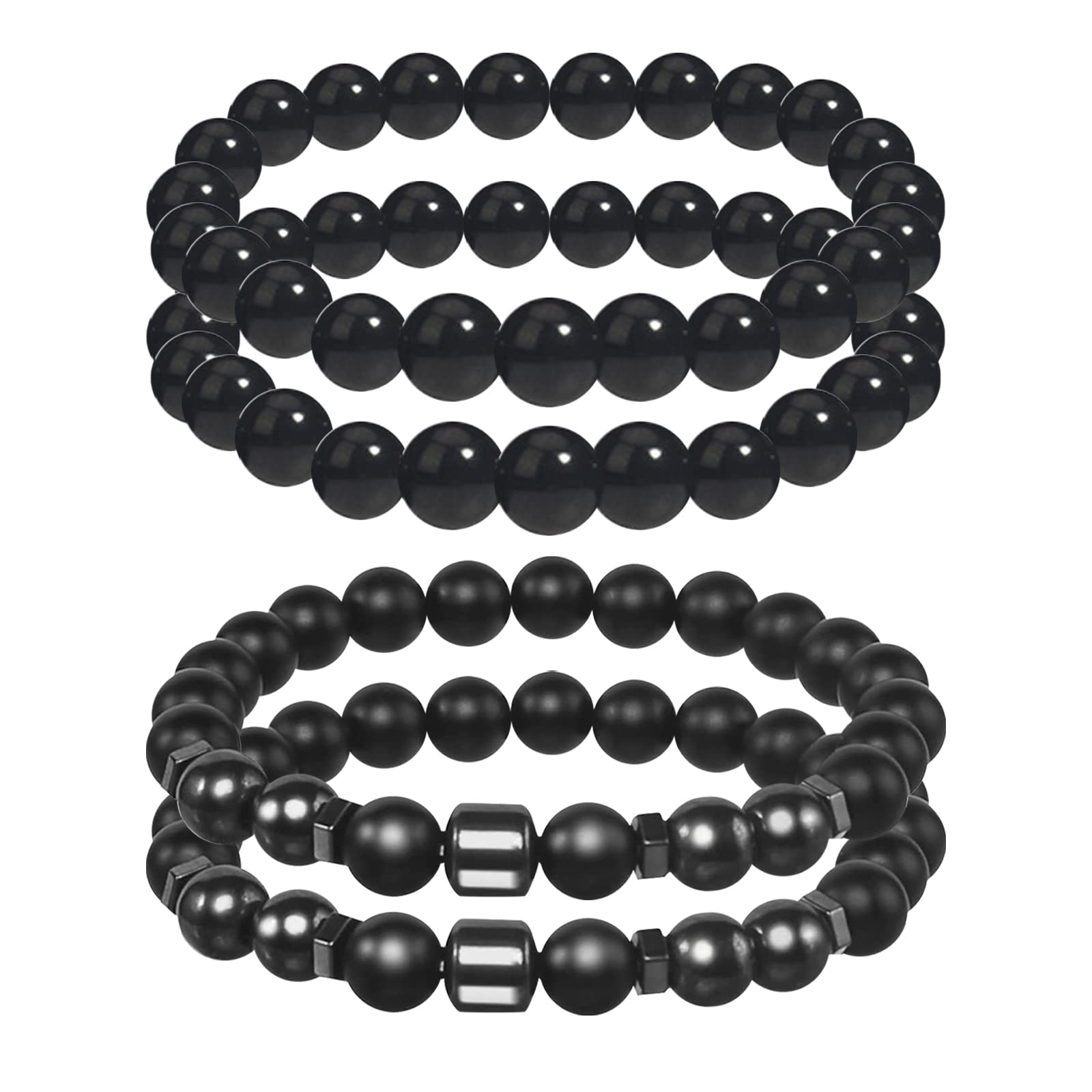 Cavigliera Ossidiana Nera Magnetica - Bracciale Drenante Antigonfiore E Antistress - Foto 5