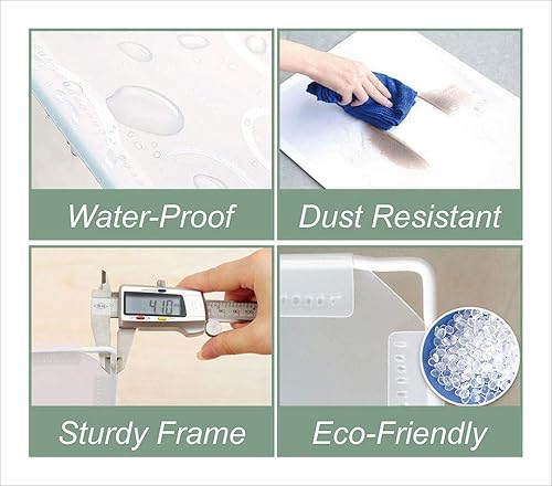 Miniatura 7 de Organizadores de armario apilables y almacenamiento Organizador de almacenamiento de 6 cubos Organizador de armario para baño Almacenamiento de