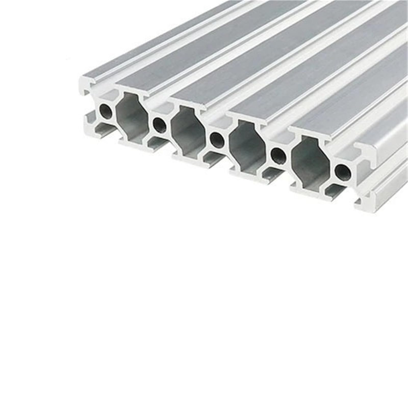 GTPBAO 20120 Profilo in alluminio anodizzato estruso con scanalatura a T, spessore della parete 1,7 mm, staffa for cartelloni pubblicitari Binario estruso(550mm long)