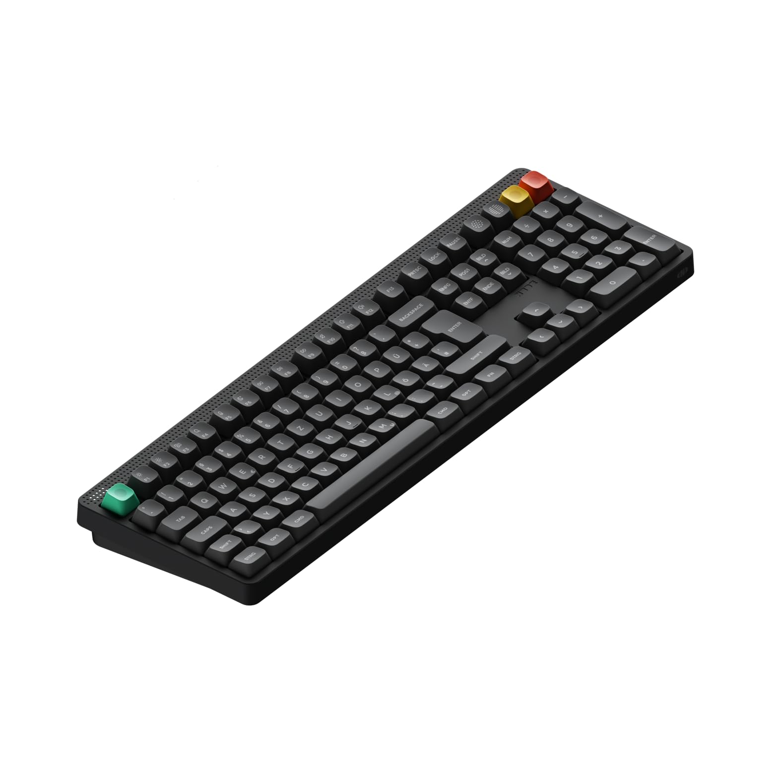 nuphy Node100 - Tastiera meccanica wireless da gioco (layout tedesco) | Tastiera personalizzata sostituibile a caldo, 109 tasti, supporta gesti touch, Bluetooth/2,4 GHz/USB-C