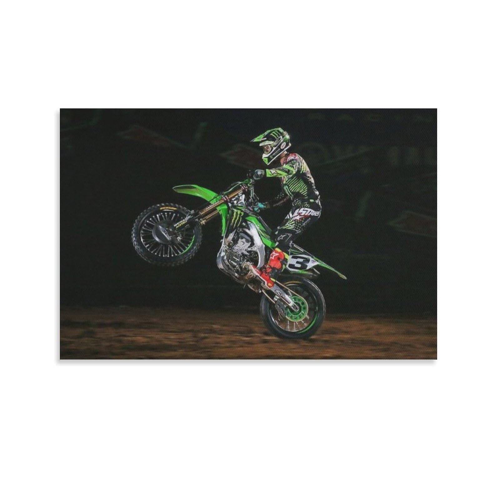 ASUIU Eli Tomac Canvas Poster Poster Print Art Wall Painting Canvas Posters Modern Bedroom Decor 24x36inch(60x90cm)