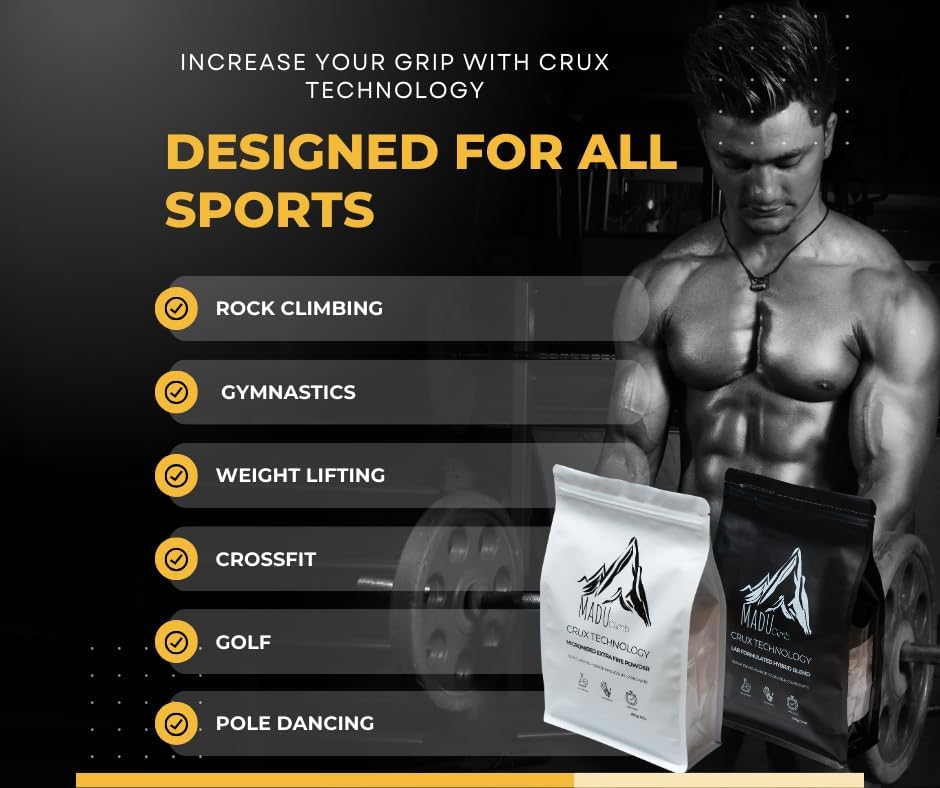 Miniatura 6 de Crux Technology - Tiza deportiva para escalada en roca 100% carbonato de magnesio