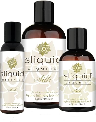 Miniatura 3 de Sliquid Lubricante sexual híbrido orgánico de seda 8.5oz