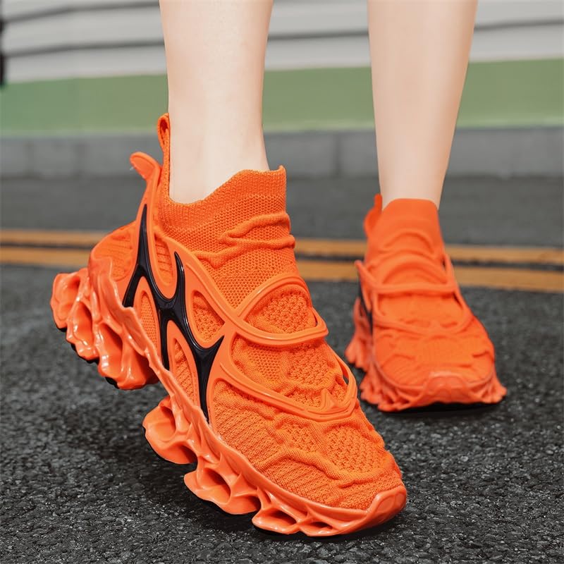 Image of Men's Sneakers for Men Shoes Blade Tennis Mens Trail Running Athletic Fashion Shoe Man Black White Brown Blue Orange Size Basketball Runner