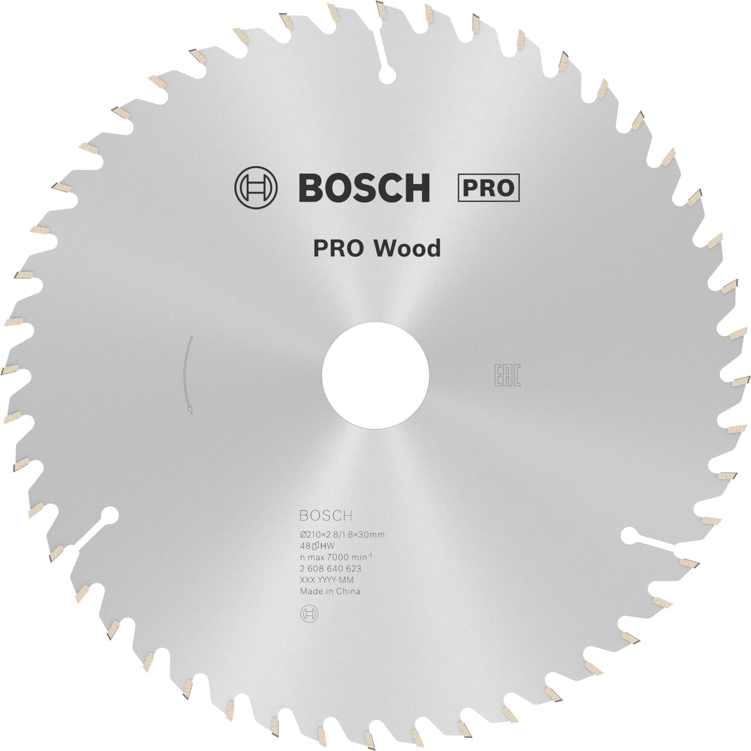 Bosch Professional - Optiline Serisi Ahşap için Daire Testere Bıçağı 210 * 30 mm 48 Diş