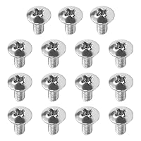 Vista 93 de MroMax Tornillos de máquina M2.0.197 x 0.157 in Tornillos Phillips Cross Truss Head Tornillo 304 Pernos de sujeción de acero inoxidable 15pcs