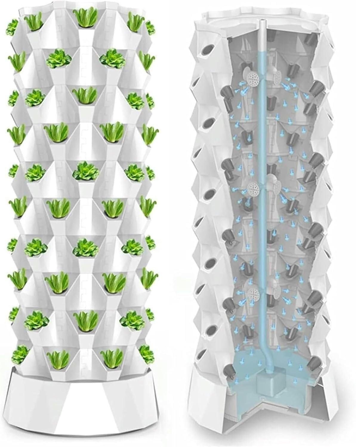 Sistema idroponico Intelligente di Coltivazione Verticale for Interni, Kit for di Coltivazione a Torre, Torre di Coltivazione multilivello for Frutta e Verdura(6 Layers)