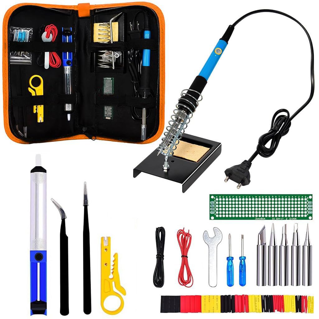 Serplex® Electric Soldering Kit, 60W High-Performance Solder Iron With 5 Diverse Tips & Adjustable Temperature, Fast Heating, Durable Silicon Grip For Electronics, DIY Crafts & Jewelry Repairs (B0D2ZPJJWP) Amazon Price History, Amazon Price Tracker