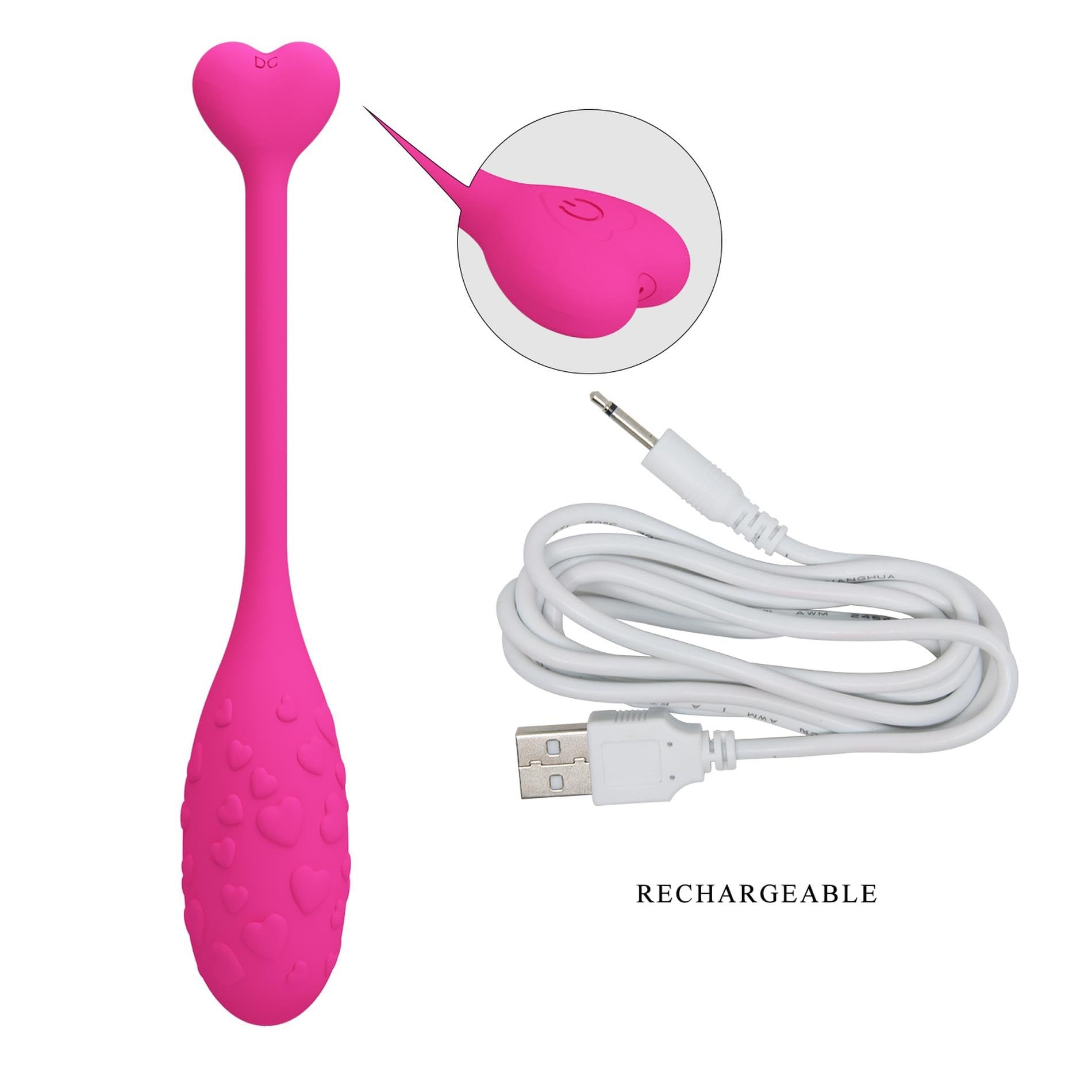 PRETTY LOVE - APP CONTROLLED PINK FISHER VIBRATING EGG