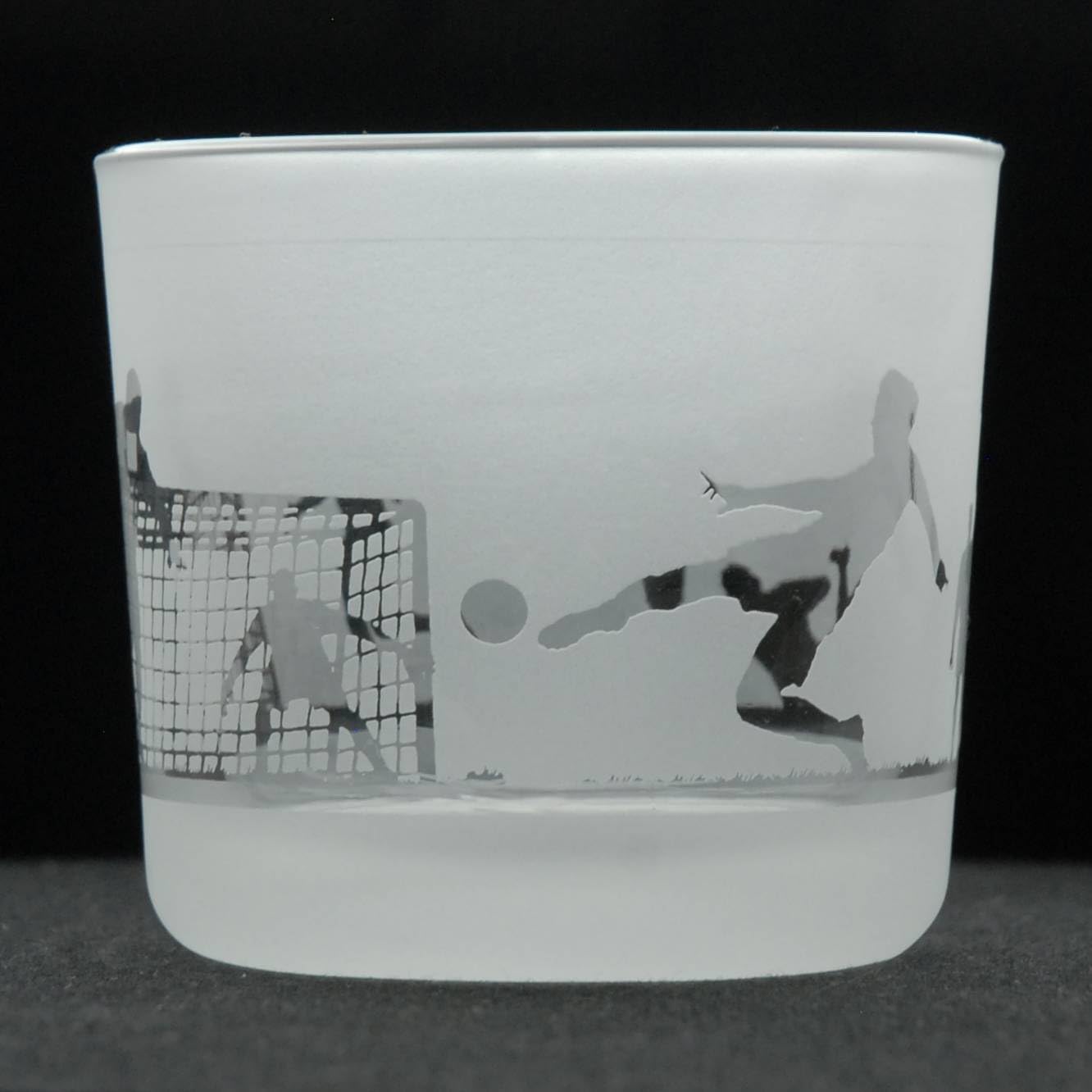 Tea Light Candle Holder Glass Votive Home Tealight Decor Clear Novelty Football