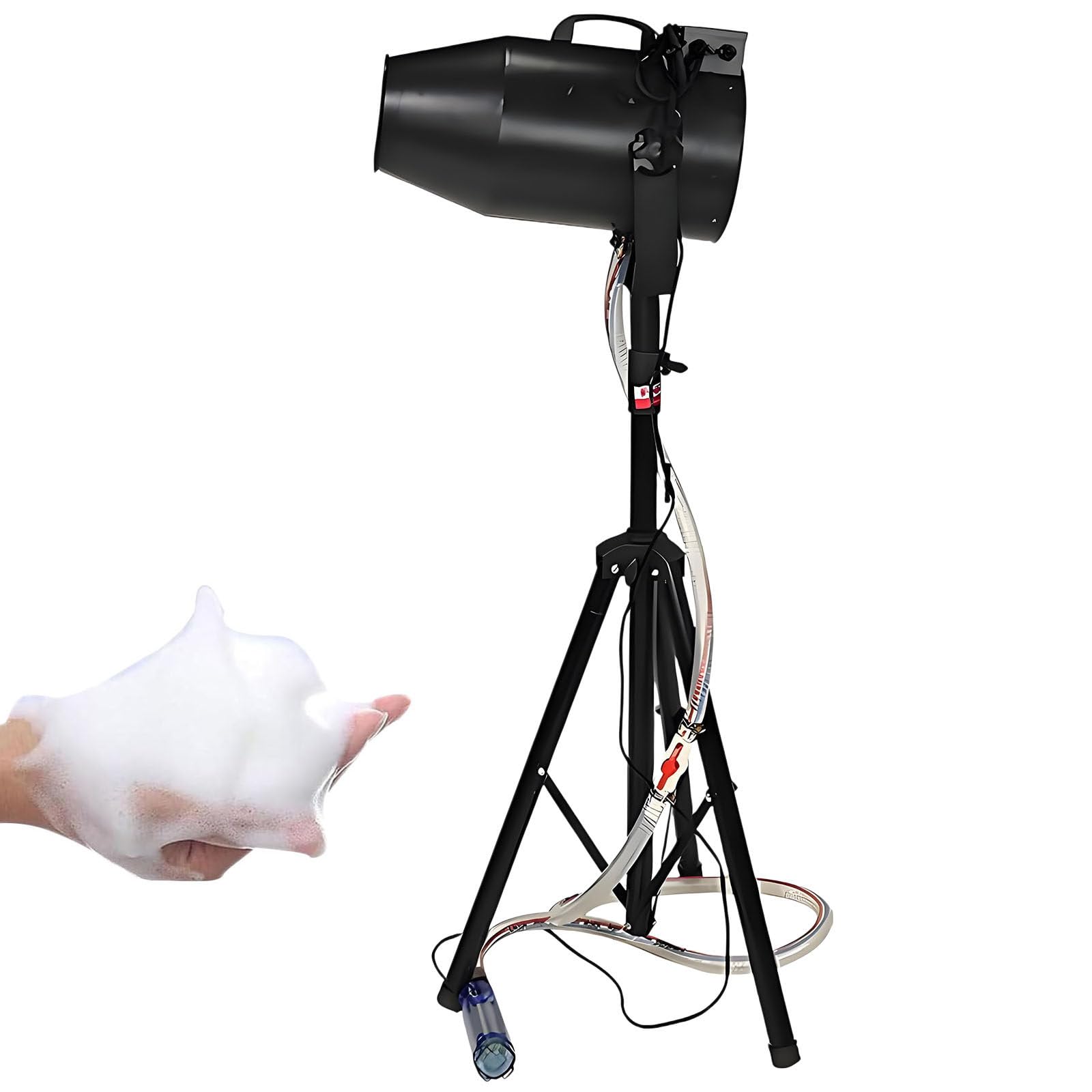 SHUMIAO Party Foam Machine 1000W, Heavy Duty Foam Jet with Tripod, Massive 20m³/Min Output, Up to 33ft Shoot Distance for Commercial Events, Summer Pool Parties, Backyard Gatherings