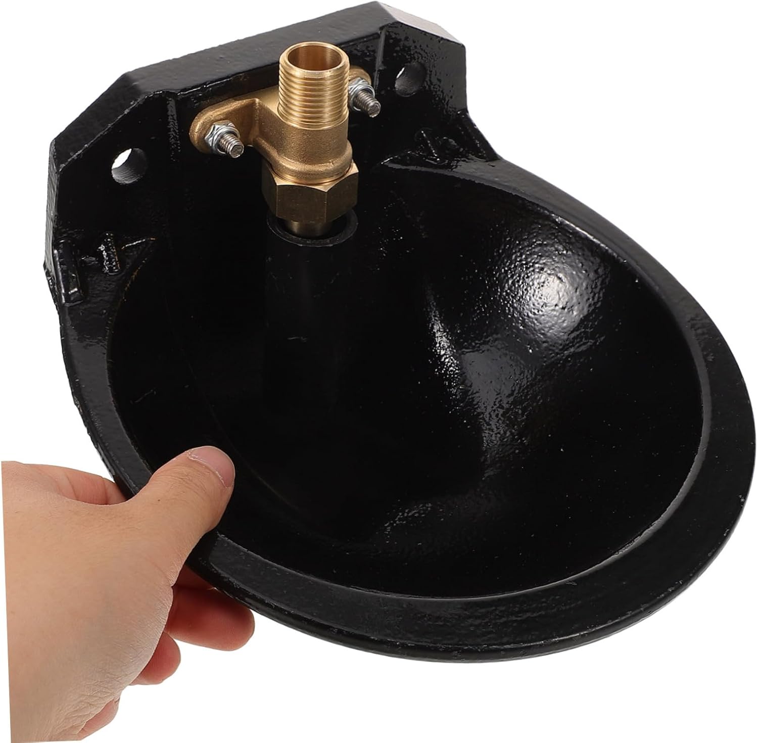 Milisten Automatic Cow Waterer Bowl Large-Capacity Cast Iron Livestock Feeder Float Valve for Efficient Farm Use for Sheep Horses Goats and Pigs