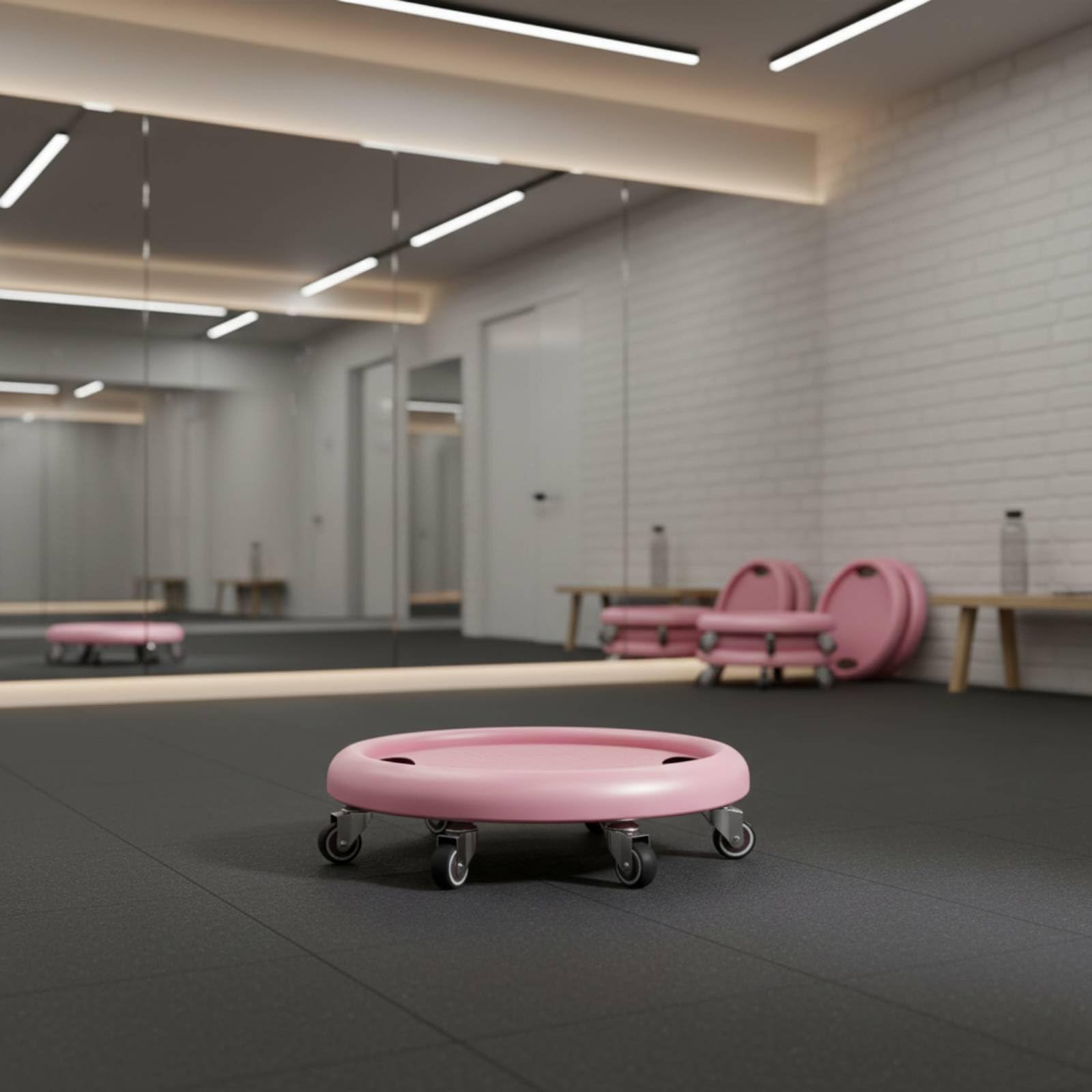 Ruota Addominale Donna con Rullo Addominale Disco per Addominali Slider Fitness Movimento a 360 Gradi per Attivazione Muscoli Profondi Superficie