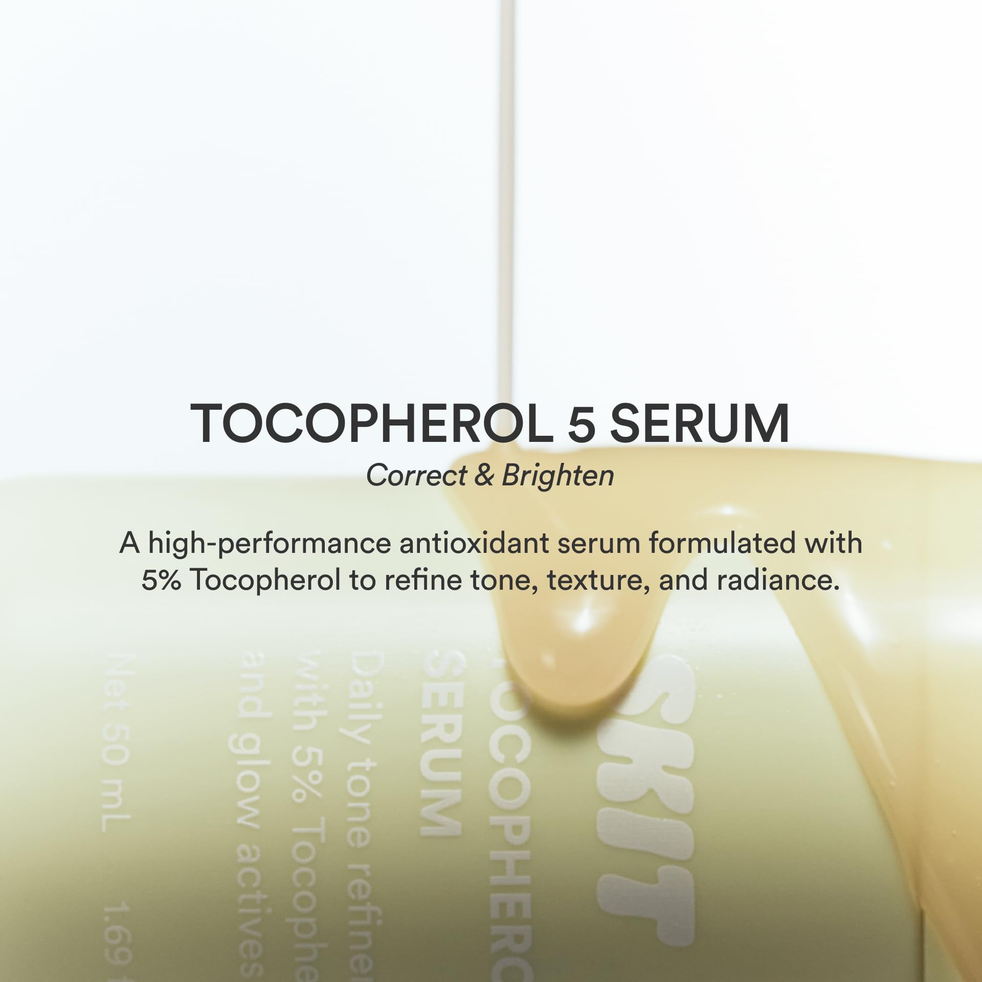 SKIT 5% Tocopherol Vitamin E Antioxidant Glow Serum, 1.69 fl oz